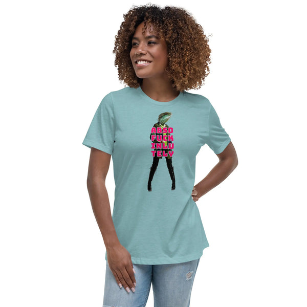 ABSOFUCKINLUTELY LOUNGE LIZARD - Women’s Relaxed T-Shirt - S - Women’s T-Shirt