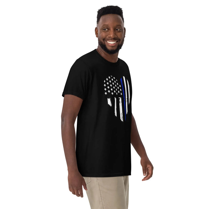 AMERICAN FLAG & HEART - Unisex heavyweight t-shirt - S - Unisex T-Shirt