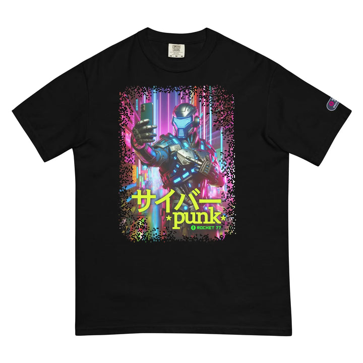 CYBERPUNK SELFIE - Unisex Heavyweight T-Shirt - Black / S - Unisex T-Shirt
