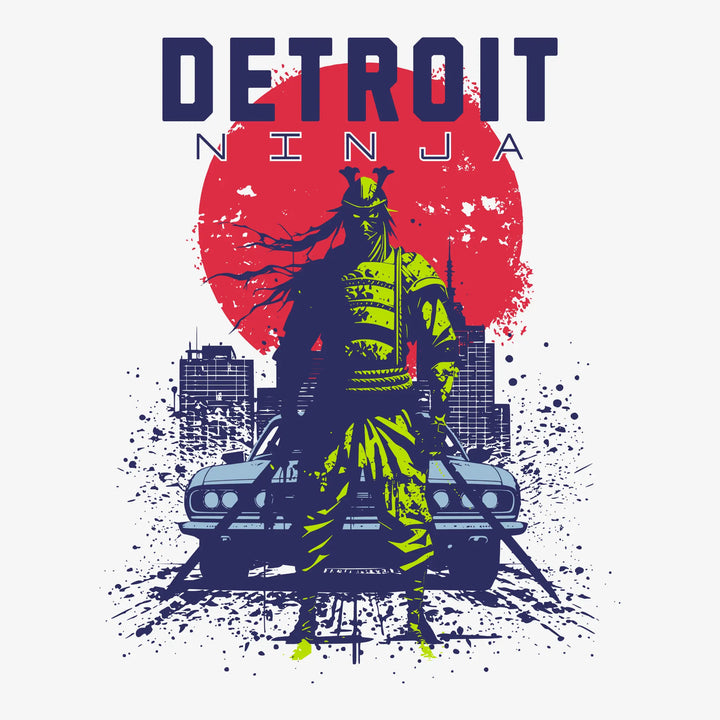 DETROIT NINJA - 3/4 sleeve raglan shirt - Unisex Raglan 3/4 Sleeve Shirt