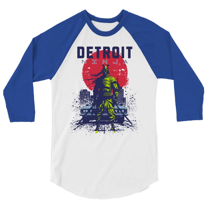 DETROIT NINJA - 3/4 sleeve raglan shirt - XS - Unisex Raglan 3/4 Sleeve Shirt