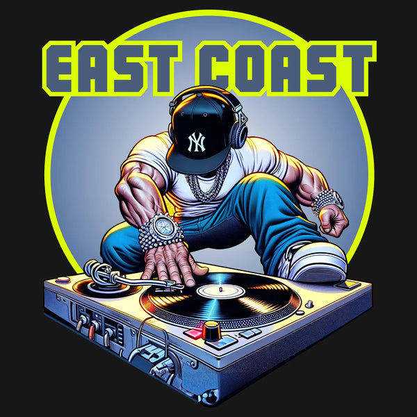 EAST COAST DJ - Unisex heavyweight t-shirt - Unisex T-Shirt