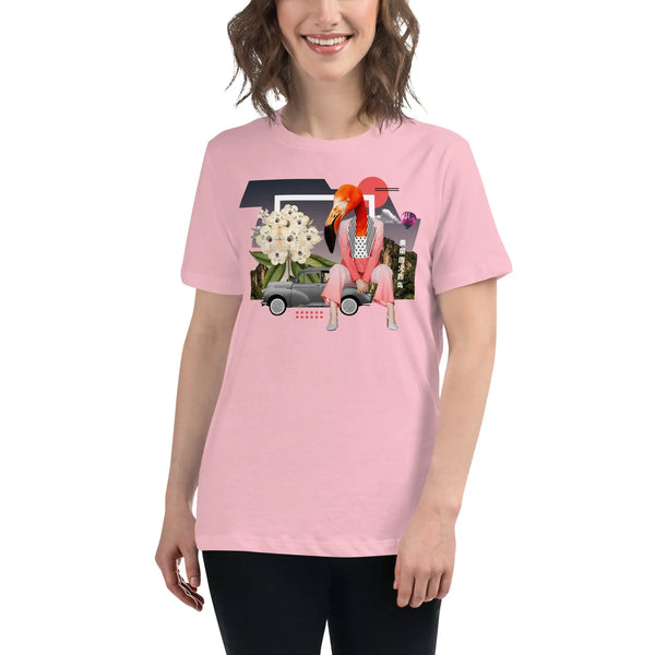 FLAMINGO ROAD TRIP - Women’s Relaxed T-Shirt - S - Women’s T-Shirt