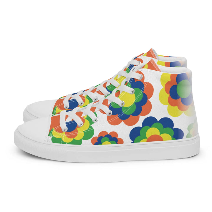 FLOWER POWER - high top canvas shoes - 5 - Shoes