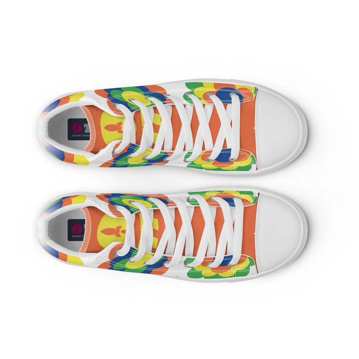 FLOWER POWER - high top canvas shoes - Shoes