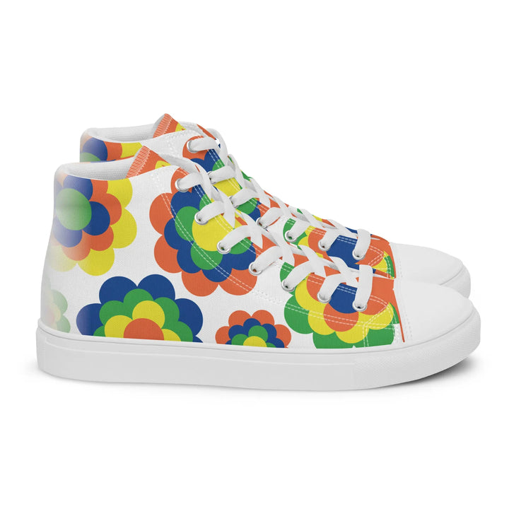 FLOWER POWER - high top canvas shoes - Shoes