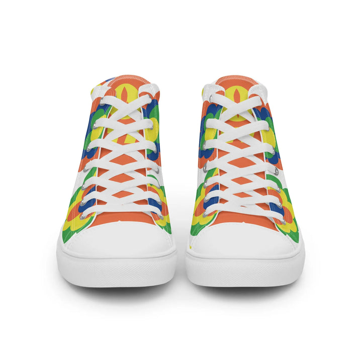 FLOWER POWER - high top canvas shoes - Shoes