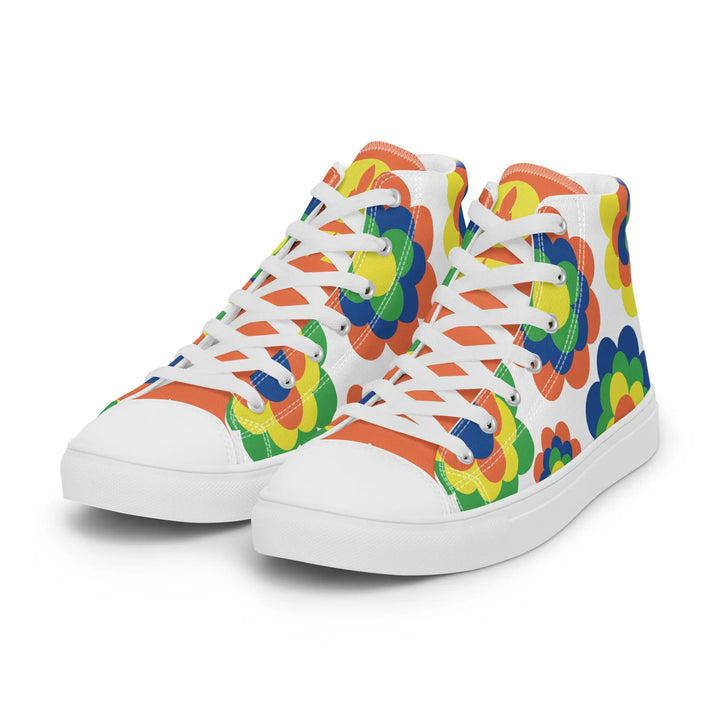 FLOWER POWER - high top canvas shoes - Shoes