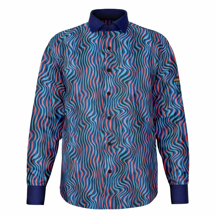 Get Trippy with This Glam Rock Long Sleeve Shirt - Long Sleeve Button Down Shirt