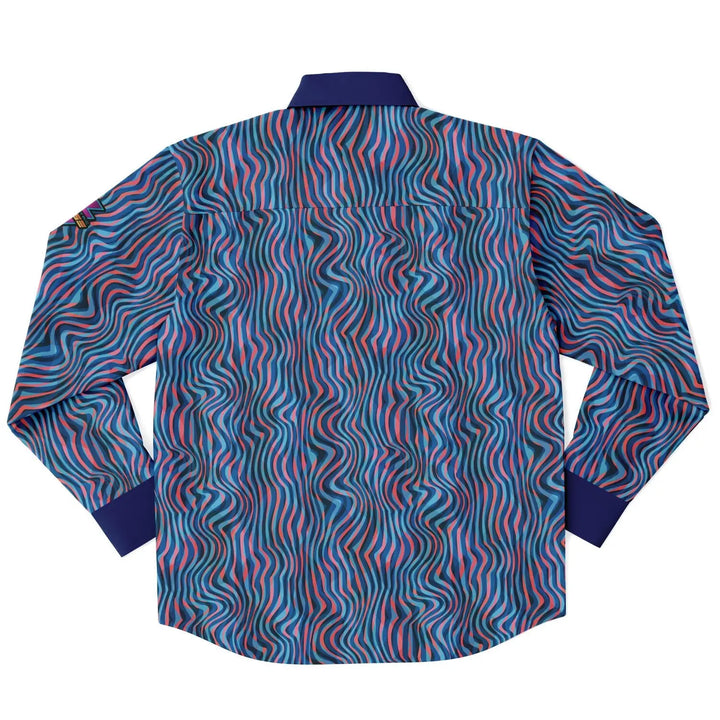 Get Trippy with This Glam Rock Long Sleeve Shirt - Long Sleeve Button Down Shirt