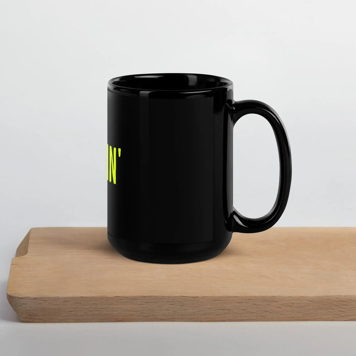 I’M FREAKIN’ OUT - Black Glossy Mug - Mugs & Drinkware
