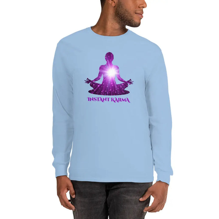 INSTANT KARMA - Long Sleeve Shirt - Light Blue / S - Unisex Long Sleeve