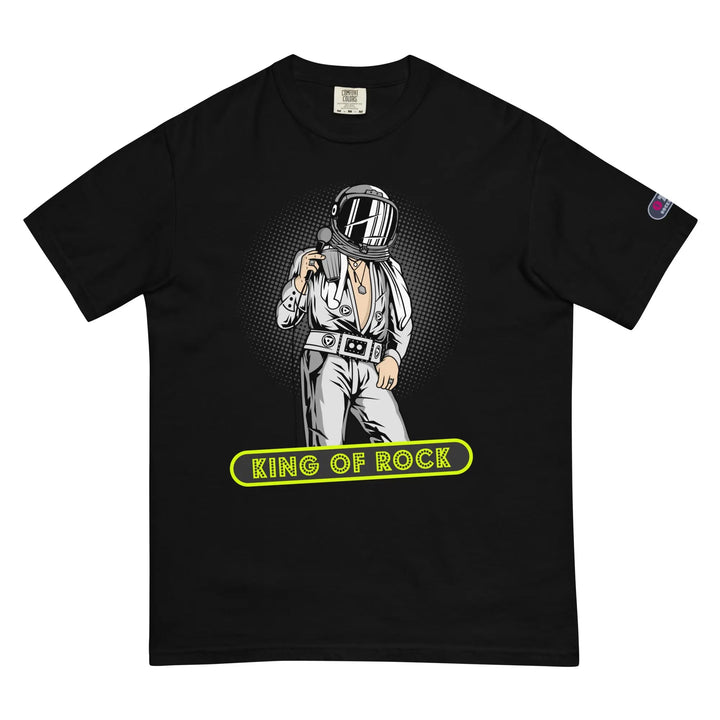 KING OF ROCK - Unisex Heavyweight T-Shirt - Black / S - Unisex T-Shirt