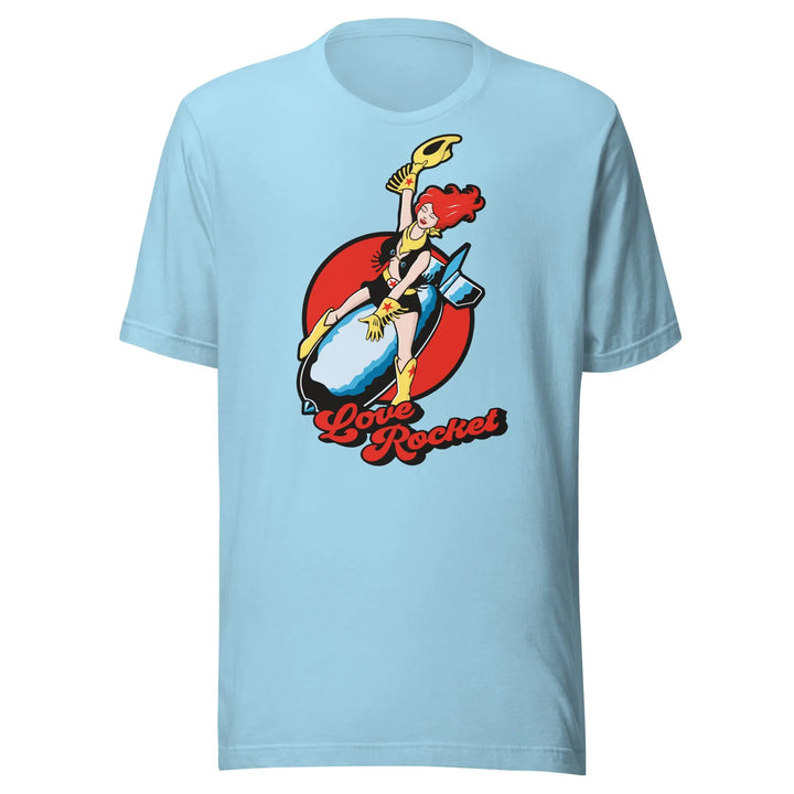 LOVE ROCKET - Unisex T-Shirt - Ocean Blue / S - Unisex T-Shirt