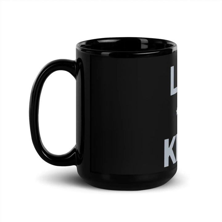 LUST 4 KICKS - Black Glossy Mug - Mugs & Drinkware