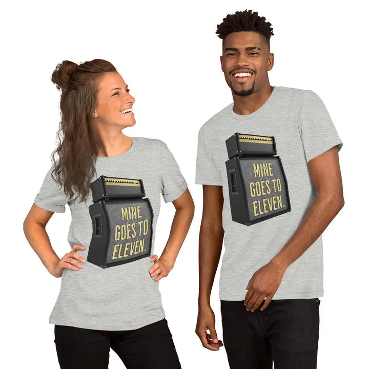 MINE GOES TO 11 - Unisex T-Shirt - Athletic Heather / S - Unisex T-Shirt