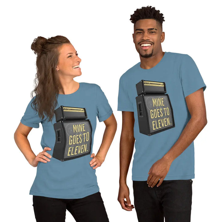 MINE GOES TO 11 - Unisex T-Shirt - Steel Blue / S - Unisex T-Shirt