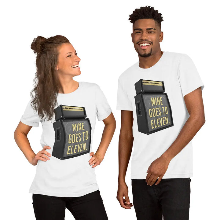 MINE GOES TO 11 - Unisex T-Shirt - White / S - Unisex T-Shirt