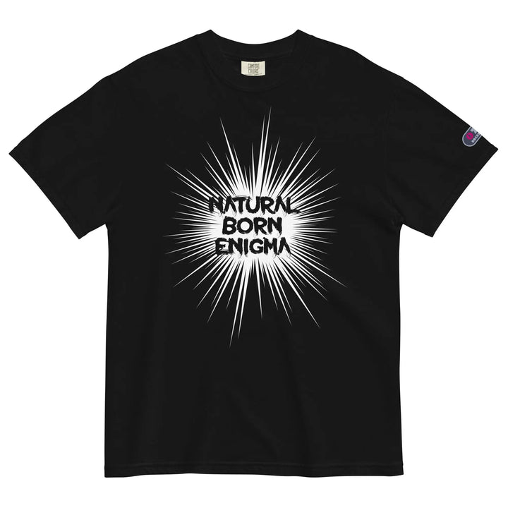 NATURAL BORN ENIGMA - Unisex Heavyweight T-Shirt - Black / S - Unisex T-Shirt