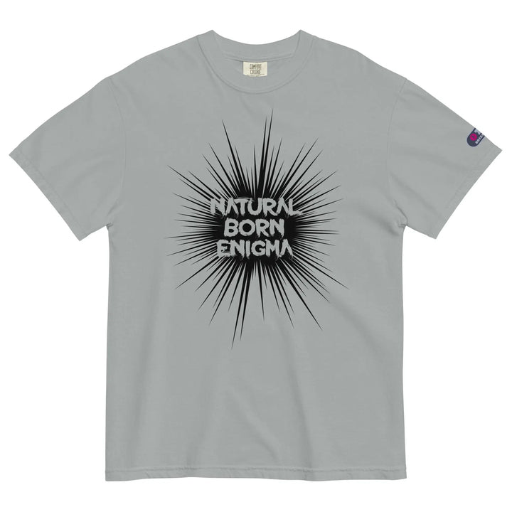 NATURAL BORN ENIGMA - Unisex Heavyweight T-Shirt - Granite / S - Unisex T-Shirt