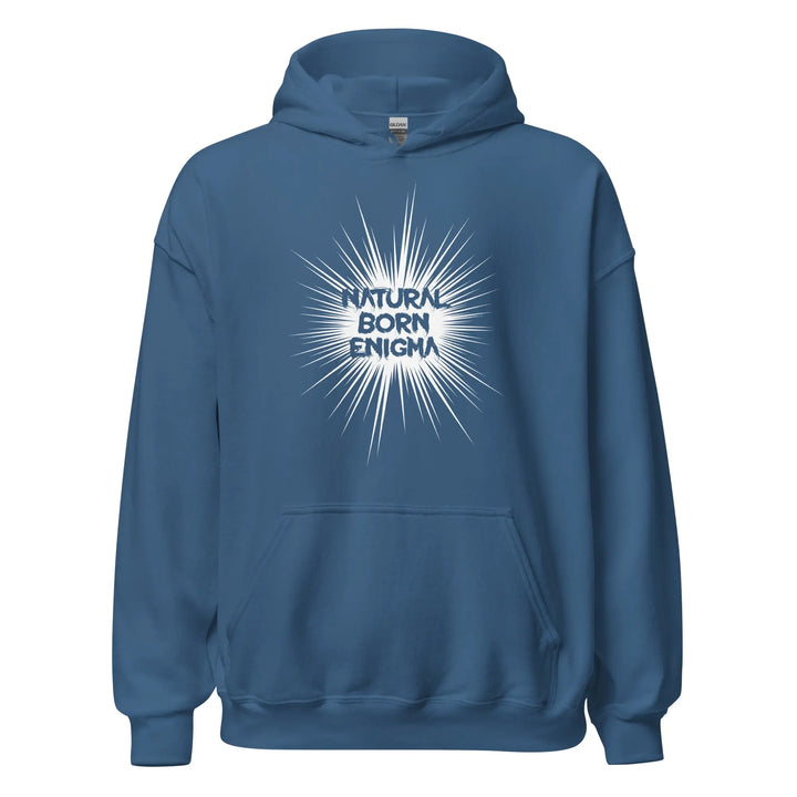 NATURAL BORN ENIGMA - Unisex Hoodie - Indigo Blue / S - Unisex Hoodie