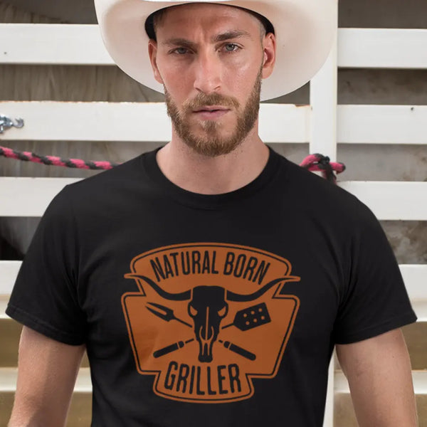 NATURAL BORN GRILLER - Unisex Heavyweight T-Shirt - Unisex T-Shirt