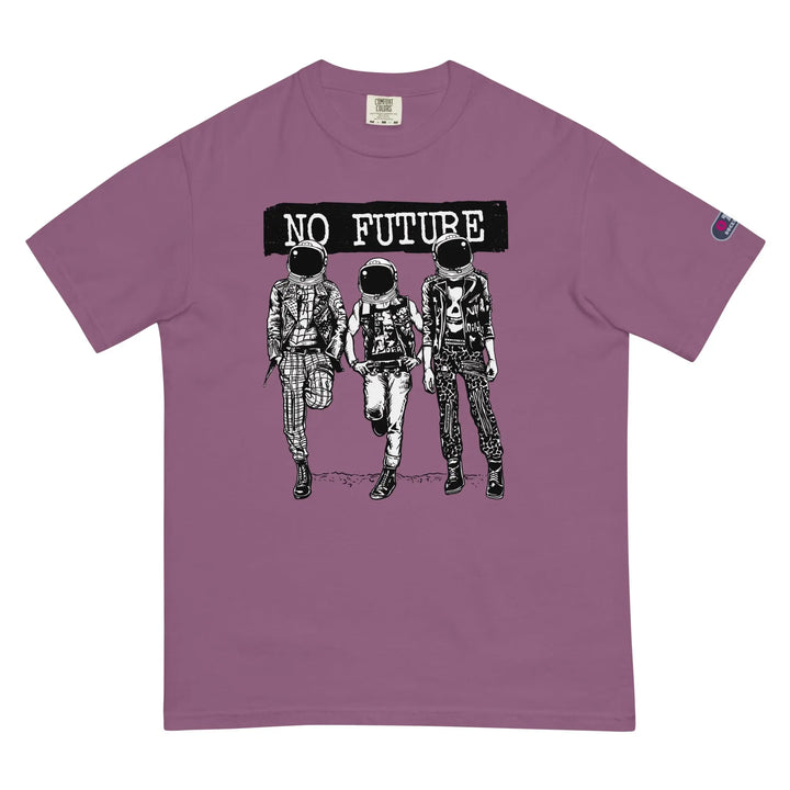 NO FUTURE - Unisex Heavyweight T-Shirt - Berry / S - Unisex T-Shirt