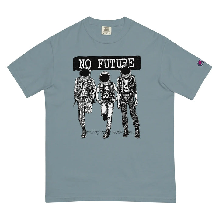 NO FUTURE - Unisex Heavyweight T-Shirt - Ice Blue / S - Unisex T-Shirt