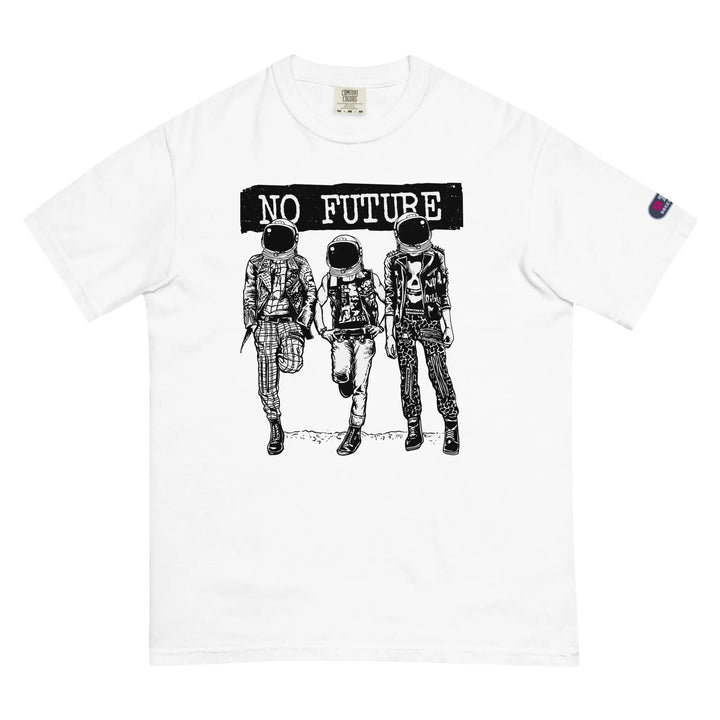 NO FUTURE - Unisex Heavyweight T-Shirt - White / S - Unisex T-Shirt