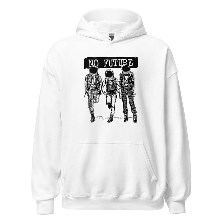 NO FUTURE - Unisex Hoodie - White / S - Unisex Hoodie