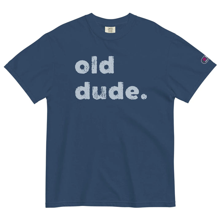 OLD DUDE - Unisex heavyweight t-shirt - True Navy / S - Unisex T-Shirt
