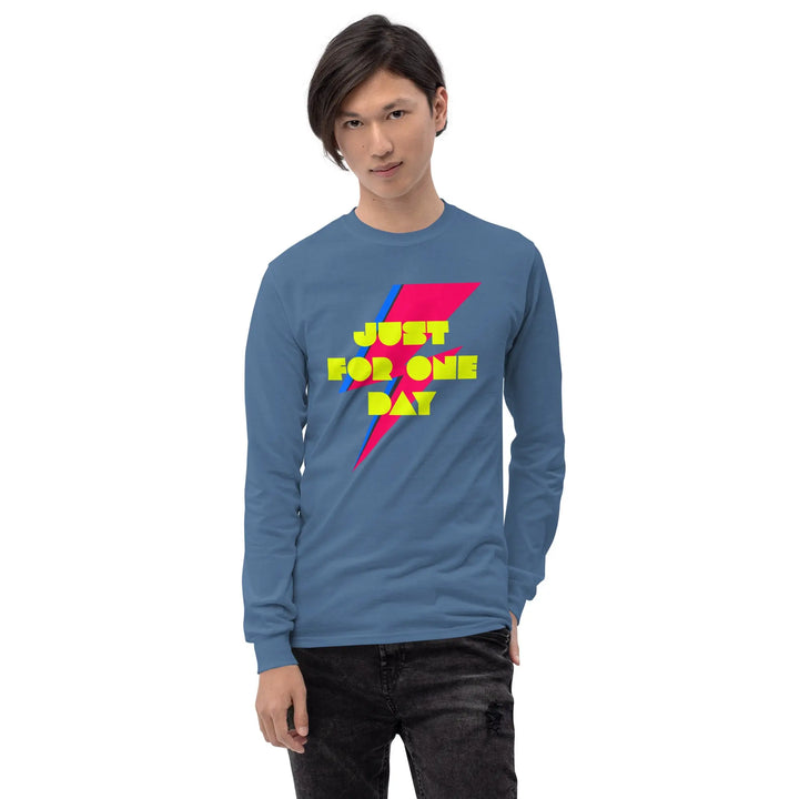 ONE DAY HERO - Long Sleeve Shirt - Indigo Blue / S - Unisex Long Sleeve