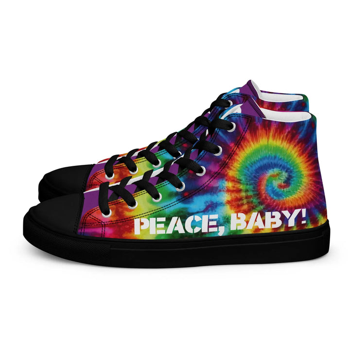 PEACE BABY - high top canvas shoes - Black / 5 - Shoes