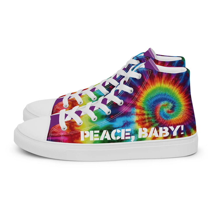 PEACE BABY - high top canvas shoes - White / 5 - Shoes