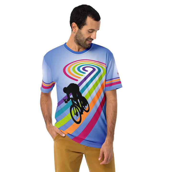 Retro 70s Pop-Art Cycling T-Shirt | Breathable Fabric | Vintage Bicycle Tee - Unisex T-Shirt