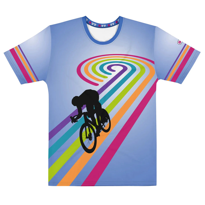 Retro 70s Pop-Art Cycling T-Shirt | Breathable Fabric | Vintage Bicycle Tee - XS - Unisex T-Shirt