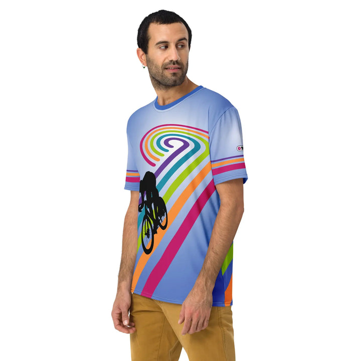 Retro 70s Pop-Art Cycling T-Shirt | Breathable Fabric | Vintage Bicycle Tee - Unisex T-Shirt