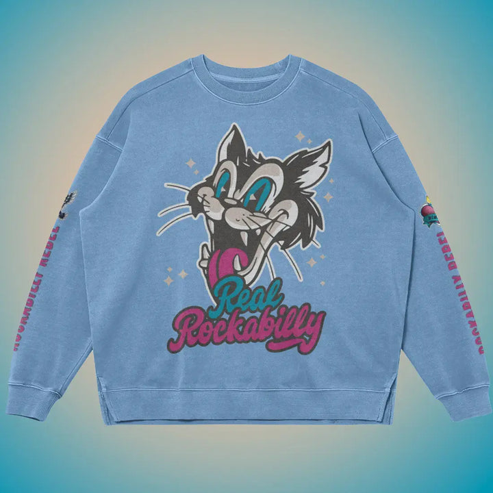 Real Rockabilly Sweat Shirt and Joggers Outfit - Sweatshirt