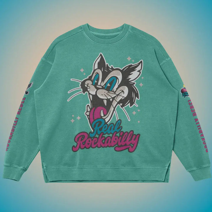 Real Rockabilly Sweat Shirt and Joggers Outfit - Sweatshirt