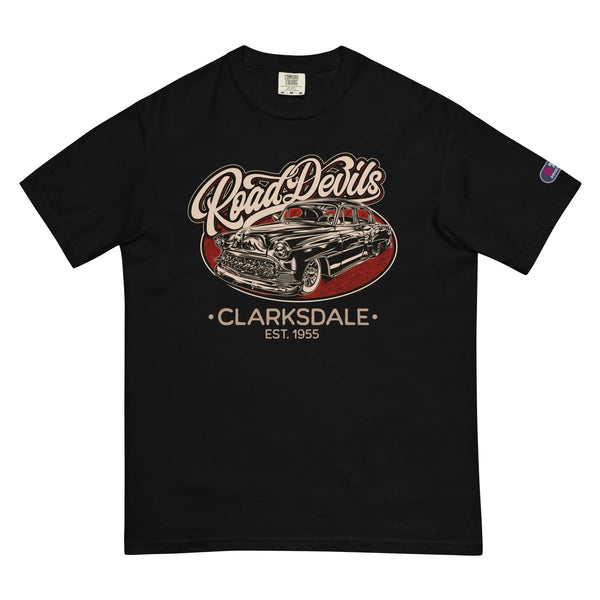 ROAD DEVILS CLARKSDALE - Unisex Heavyweight T-Shirt - Black / S - Unisex T-Shirt