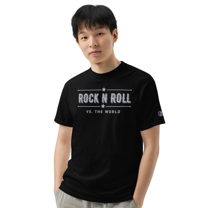 ROCK N ROLL VS. THE WORLD - Unisex heavyweight t-shirt - S - Unisex T-Shirt