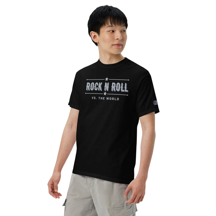 ROCK N ROLL VS. THE WORLD - Unisex heavyweight t-shirt - Unisex T-Shirt