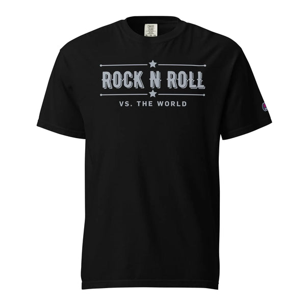 ROCK N ROLL VS. THE WORLD - Unisex heavyweight t-shirt - Unisex T-Shirt