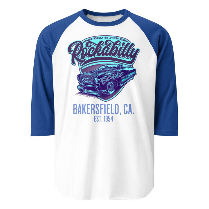 ROCKABILLY BAKERSFIELD - 3/4 sleeve raglan shirt - Unisex Raglan 3/4 Sleeve Shirt
