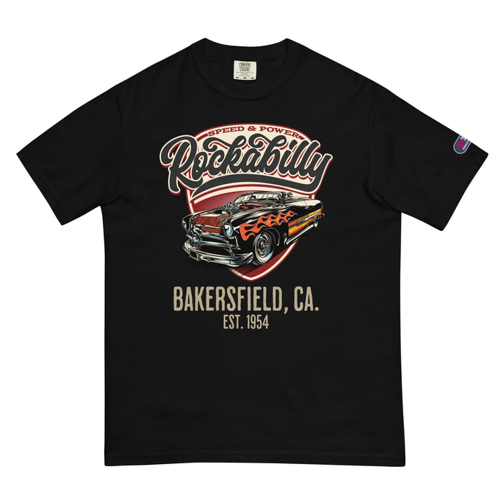 ROCKABILLY BAKERSFIELD - Unisex Heavyweight T-Shirt - Black / S - Unisex T-Shirt