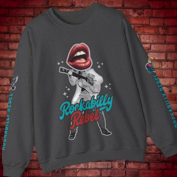 Rockabilly Rebel Crewneck Sweatshirt - Sweatshirt