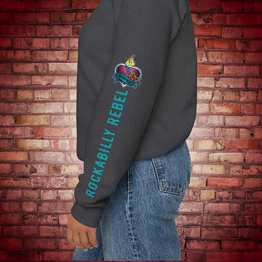 Rockabilly Rebel Crewneck Sweatshirt - Sweatshirt