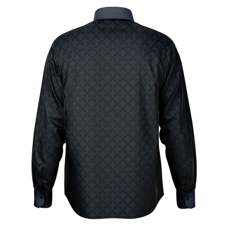 Rockabilly Rebel Long Sleeve Button Down Shirt - Long Sleeve Button Down Shirt