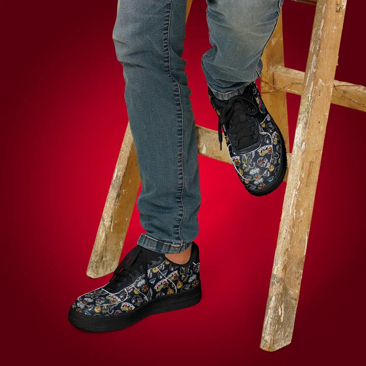 Rockabilly Tattoo Shoes - Core Low Shoes - AOP