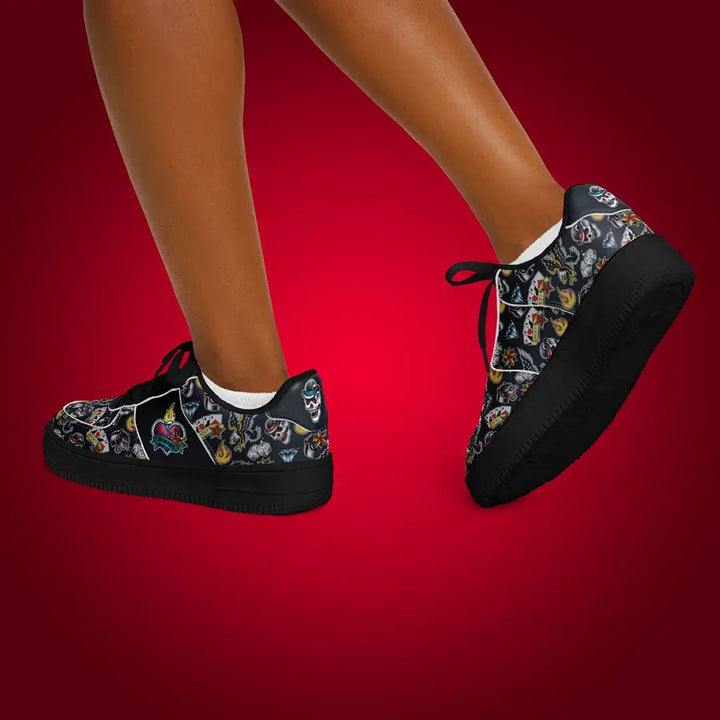 Rockabilly Tattoo Shoes - Core Low Shoes - AOP